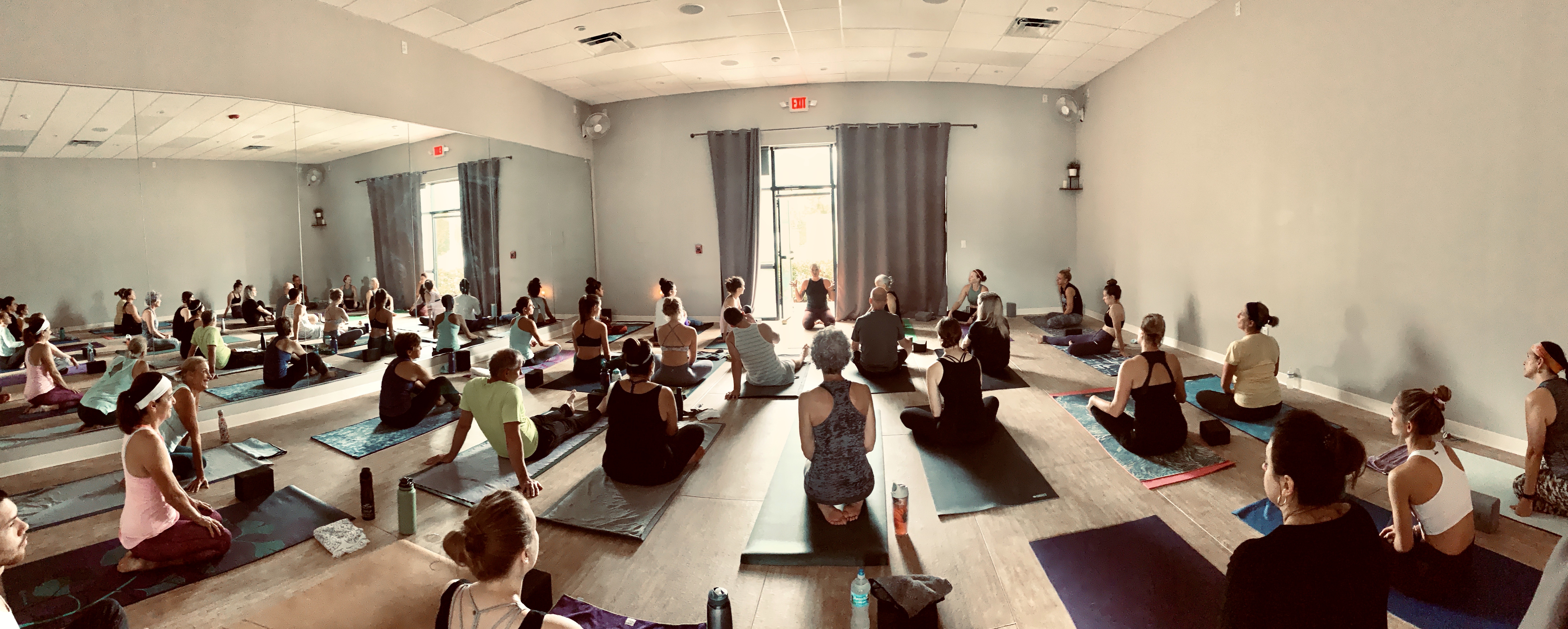 Yoga teacher training session